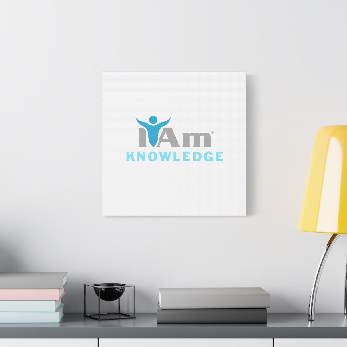 I Am Knowledge Canvas Wall Art - Inspirational Home Decor