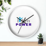 "I Am Power" Motivational Wall Clock - Modern Home Decor for Mindfulness and Serenity