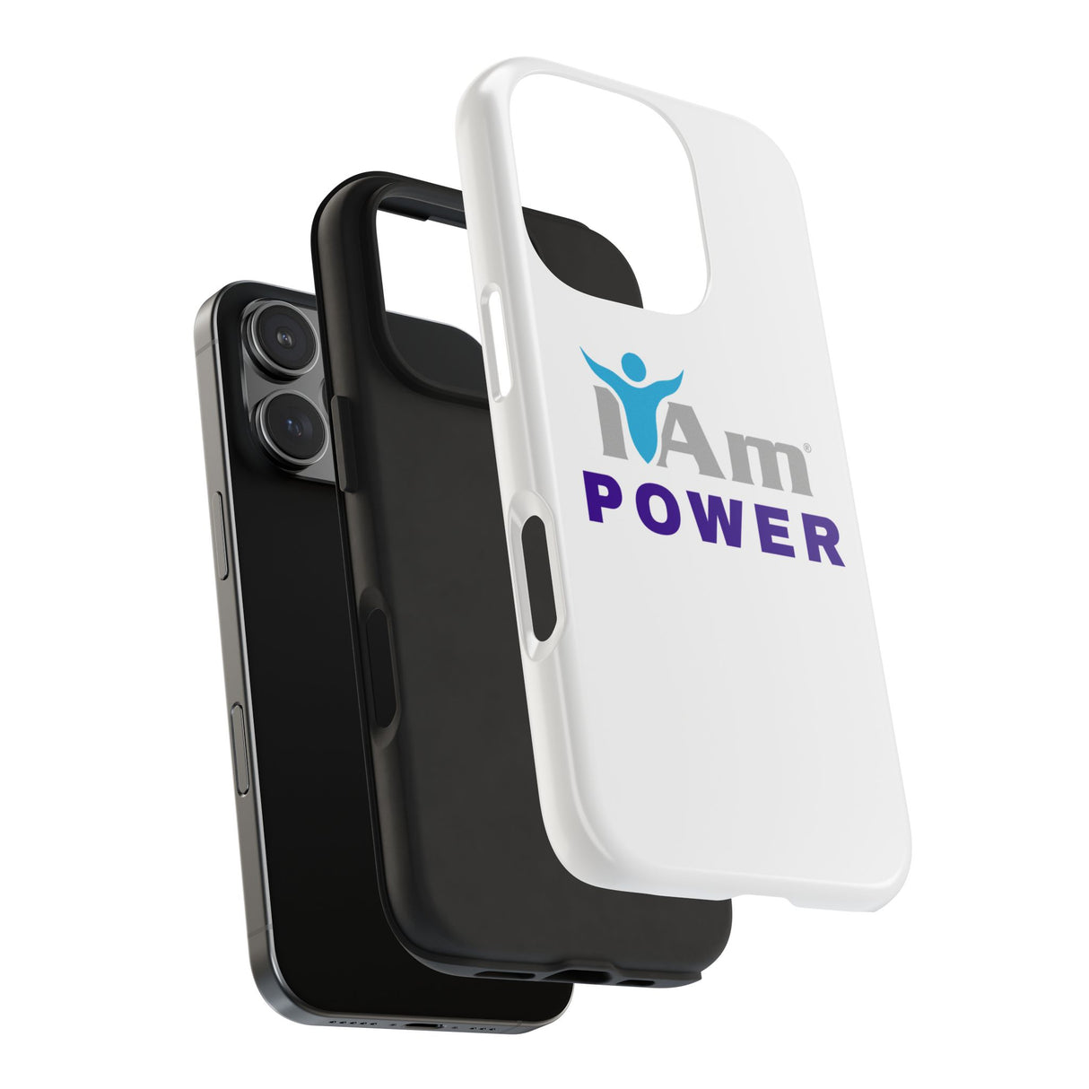 "I Am Power" Affirmation Inspirational Tough Phone Case - I Am POWER Motivational Design