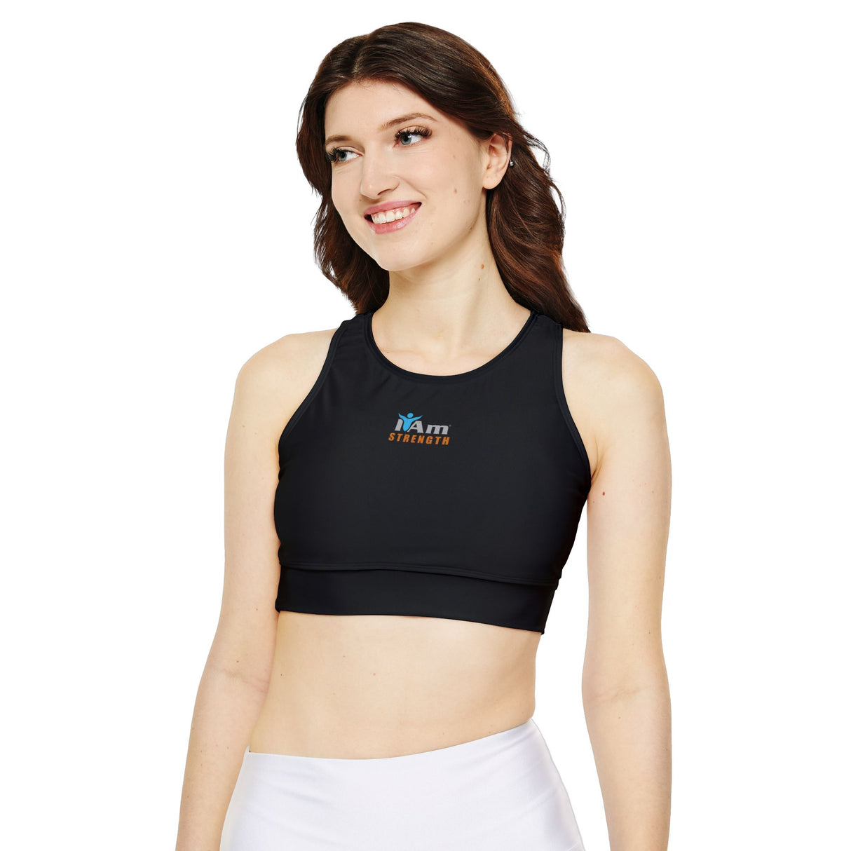 I Am Strength Padded Sports Bra - Empower Your Workout