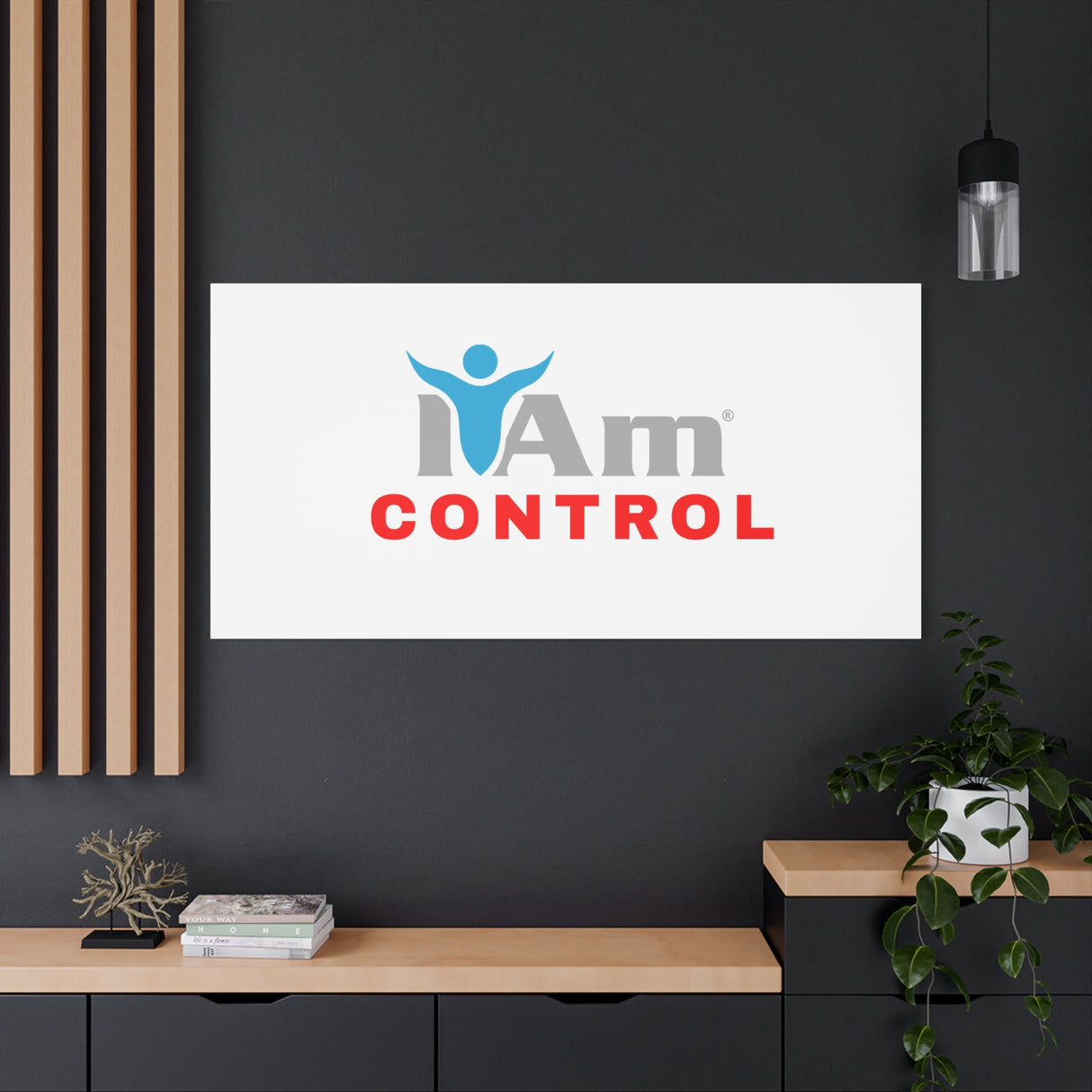 'I Am Control' Canvas Wall Art - Inspirational Home Decor