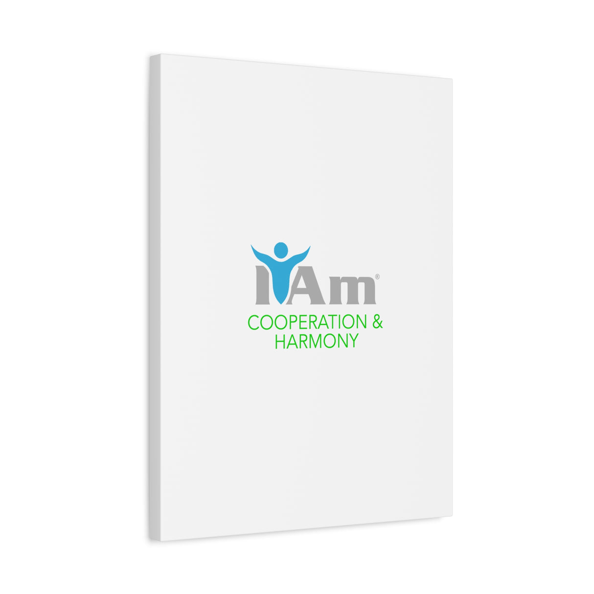 I Am Cooperation and Hamony Canvas Wall Art - Inspirational Home Decor