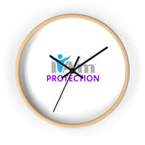 "I Am Protection" Motivational Wall Clock - Modern Home Decor for Mindfulness and Serenity