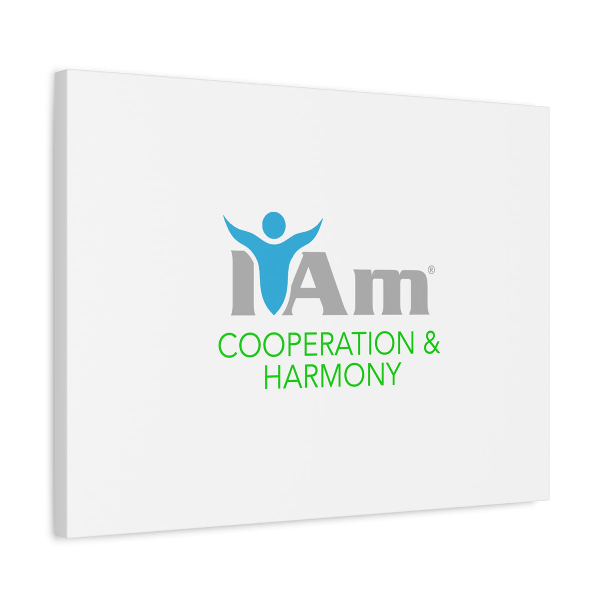 I Am Cooperation and Hamony Canvas Wall Art - Inspirational Home Decor