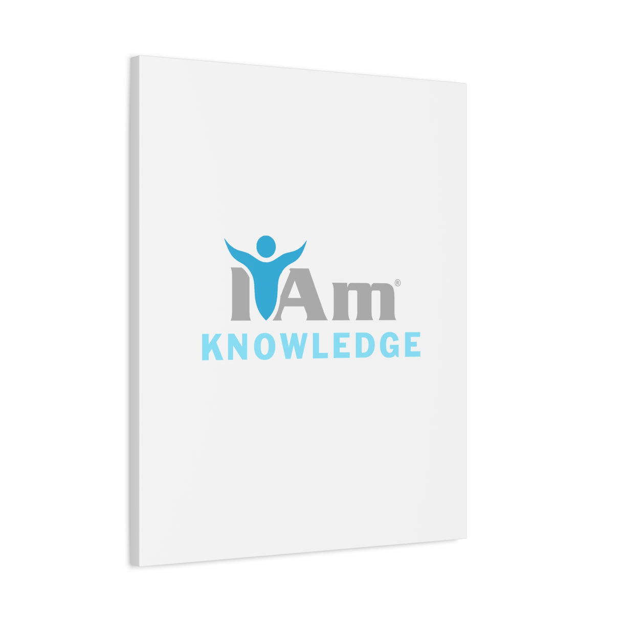 I Am Knowledge Canvas Wall Art - Inspirational Home Decor