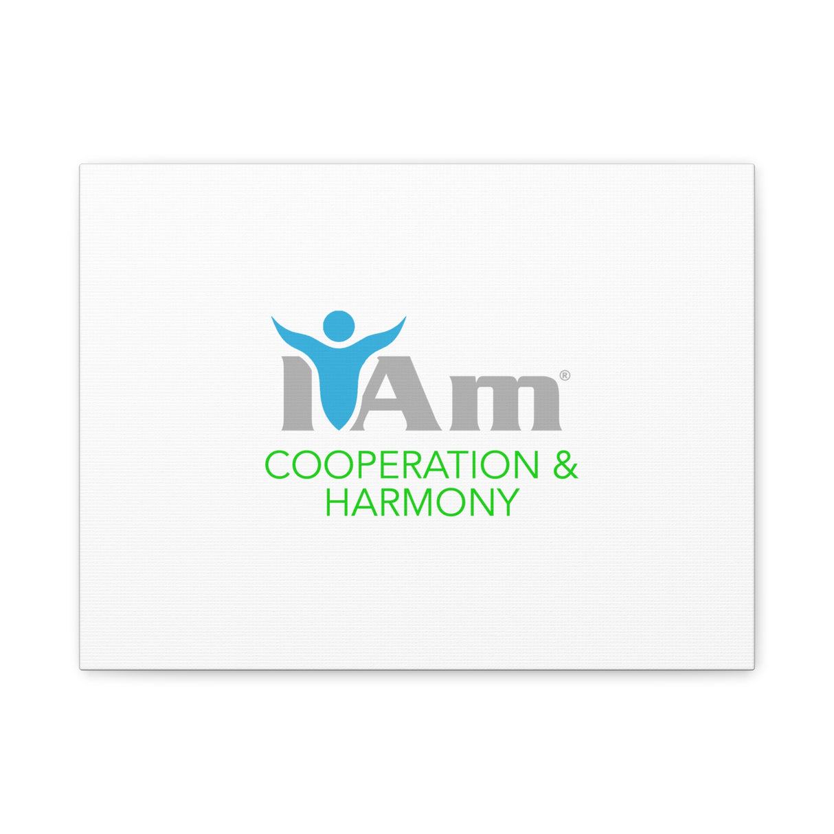 I Am Cooperation and Hamony Canvas Wall Art - Inspirational Home Decor