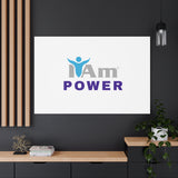 I Am Power Canvas Wall Art - Inspirational Home Decor