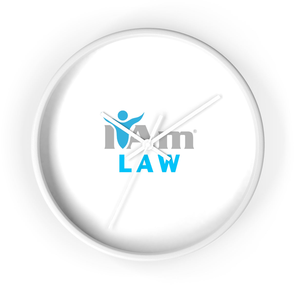 "I Am Law" Motivational Wall Clock - Modern Home Decor for Mindfulness and Serenity