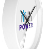 "I Am Power" Motivational Wall Clock - Modern Home Decor for Mindfulness and Serenity