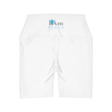 I Am Peace High Waisted Yoga Shorts - Comfortable Athletic Wear for Mindful Movement