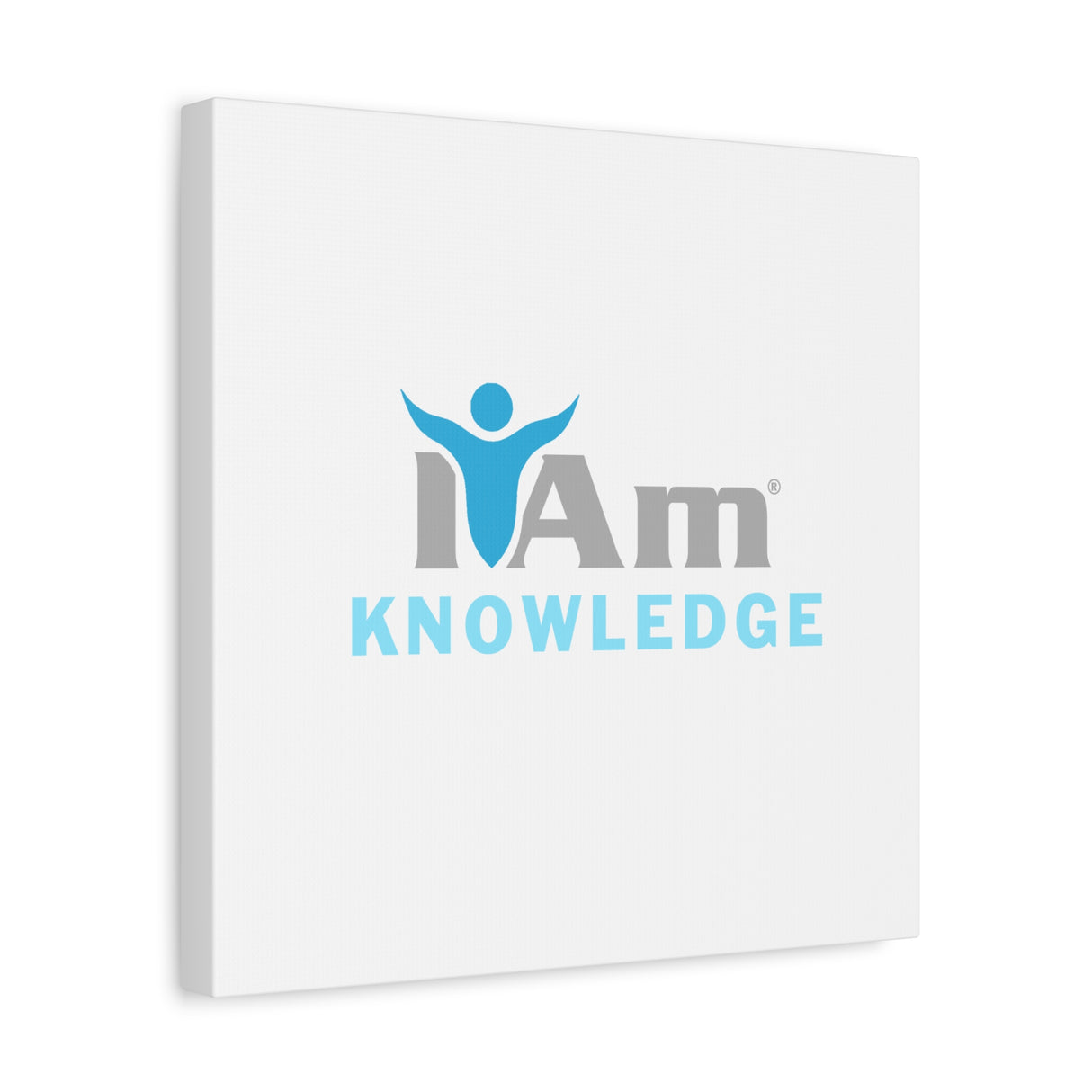 I Am Knowledge Canvas Wall Art - Inspirational Home Decor