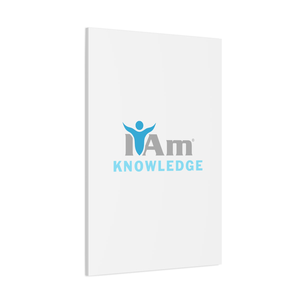 I Am Knowledge Canvas Wall Art - Inspirational Home Decor