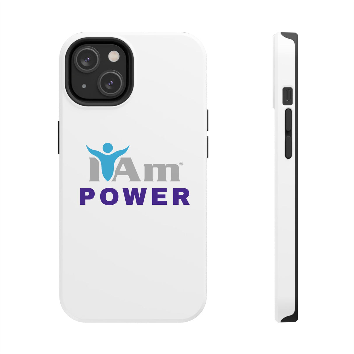 "I Am Power" Affirmation Inspirational Tough Phone Case - I Am POWER Motivational Design