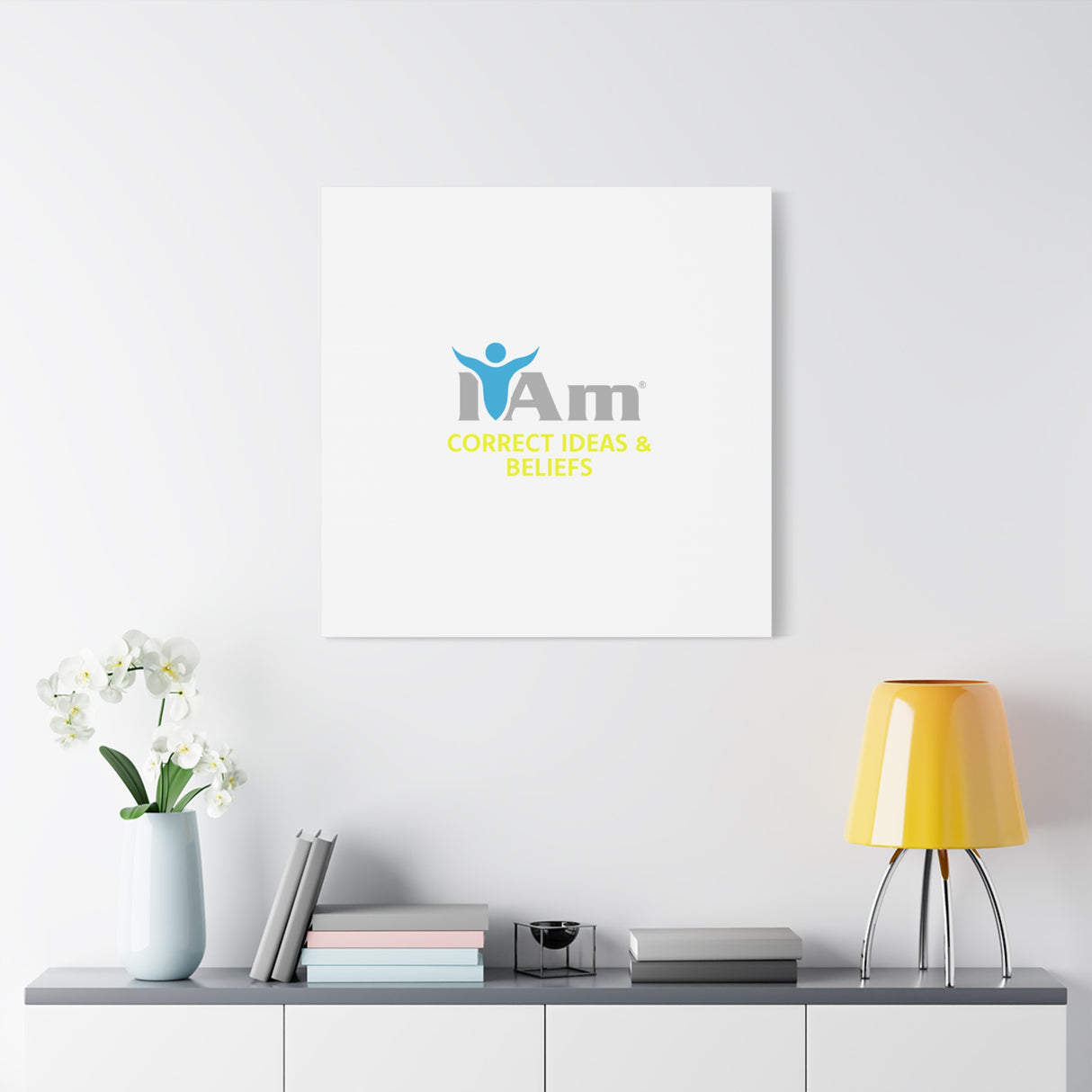 I Am Correct Ideas and Beliefs Canvas Wall Art - Inspirational Home Decor