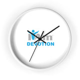 "I Am Devotion" Motivational Wall Clock - Modern Home Decor for Mindfulness and Serenity