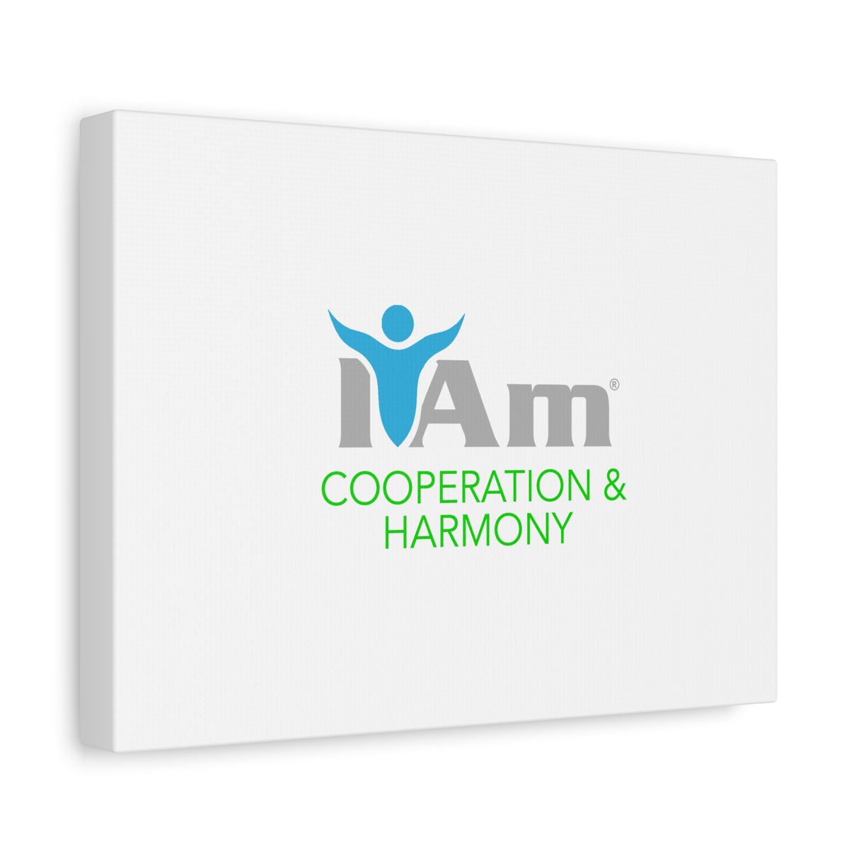 I Am Cooperation and Hamony Canvas Wall Art - Inspirational Home Decor