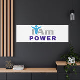 I Am Power Canvas Wall Art - Inspirational Home Decor