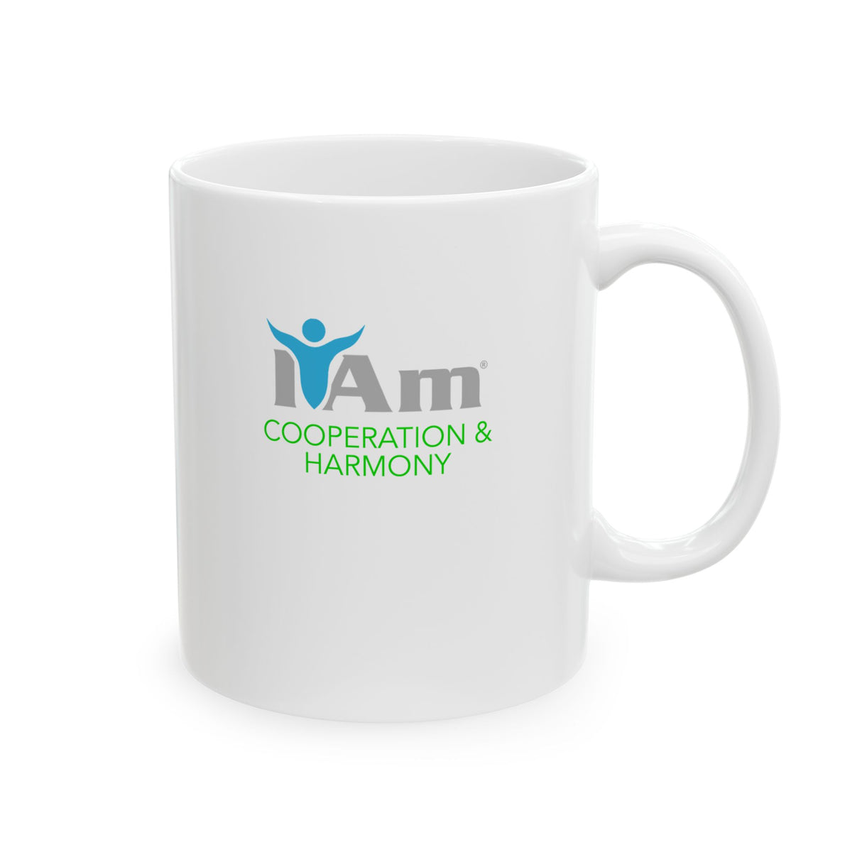 "I Am Cooperation and Harmony" Affirmational Ceramic Mug - Perfect Motivation for Coffee Lovers & Gifts