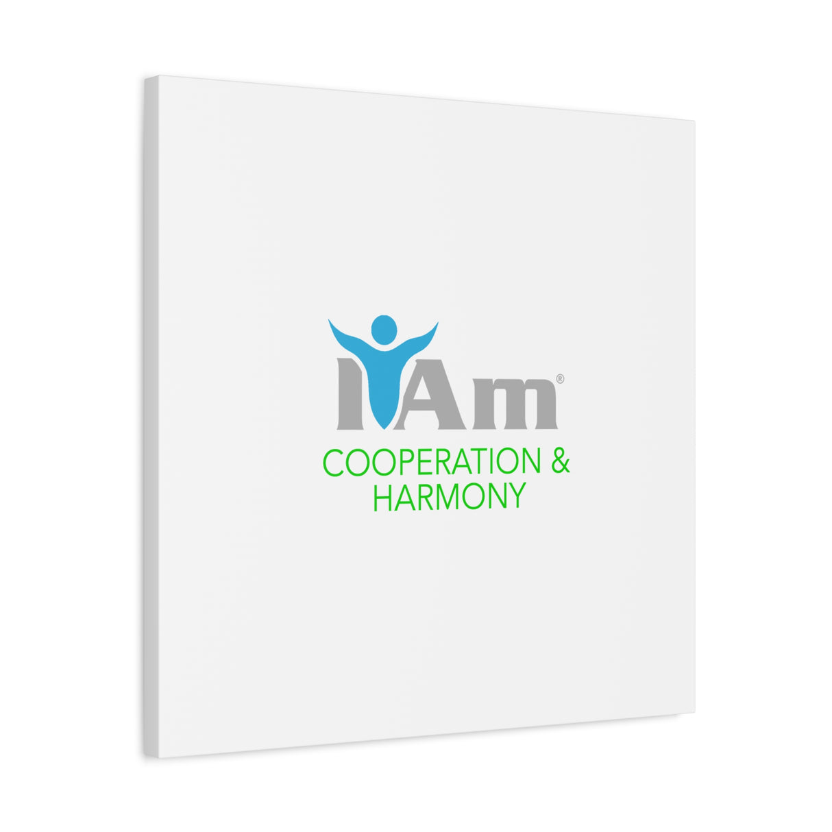 I Am Cooperation and Hamony Canvas Wall Art - Inspirational Home Decor