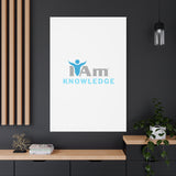 I Am Knowledge Canvas Wall Art - Inspirational Home Decor