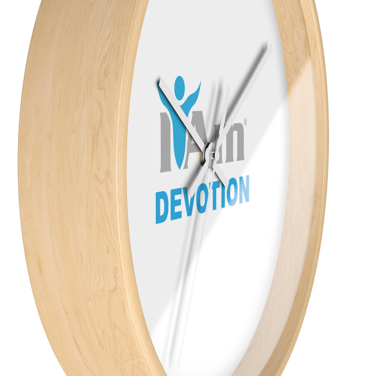 "I Am Devotion" Motivational Wall Clock - Modern Home Decor for Mindfulness and Serenity