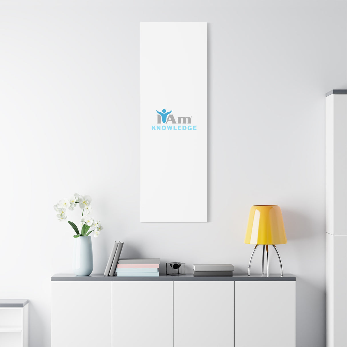 I Am Knowledge Canvas Wall Art - Inspirational Home Decor