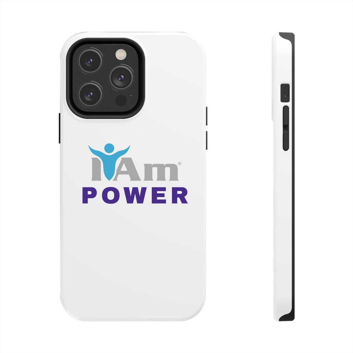 "I Am Power" Affirmation Inspirational Tough Phone Case - I Am POWER Motivational Design