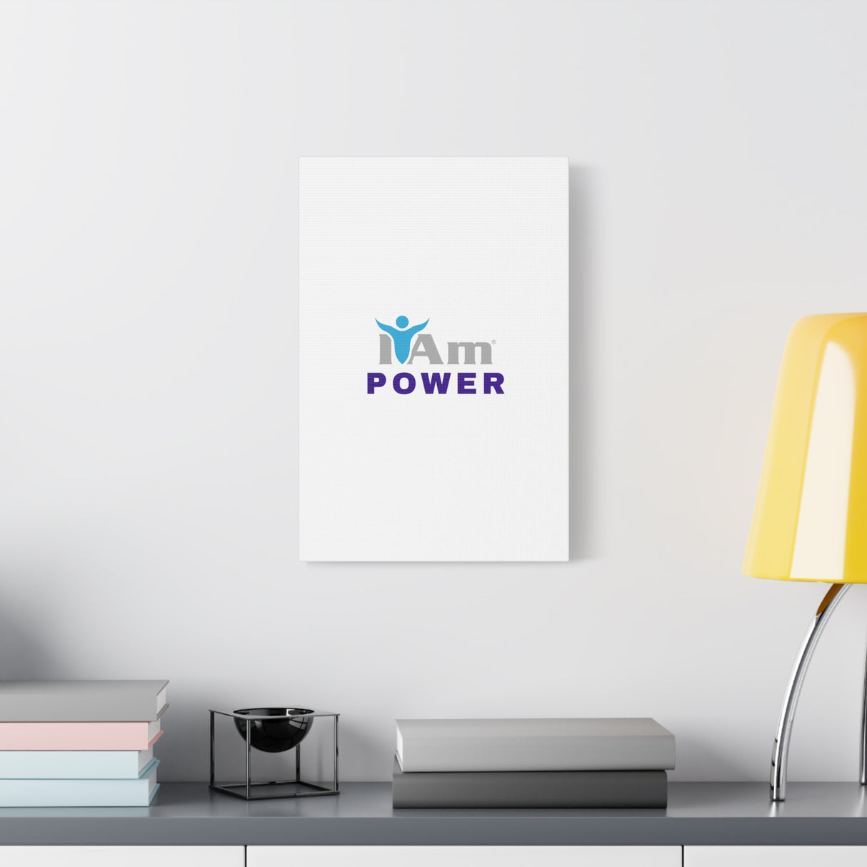 I Am Power Canvas Wall Art - Inspirational Home Decor