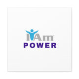 I Am Power Canvas Wall Art - Inspirational Home Decor