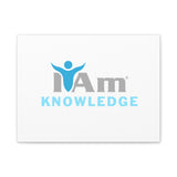 I Am Knowledge Canvas Wall Art - Inspirational Home Decor