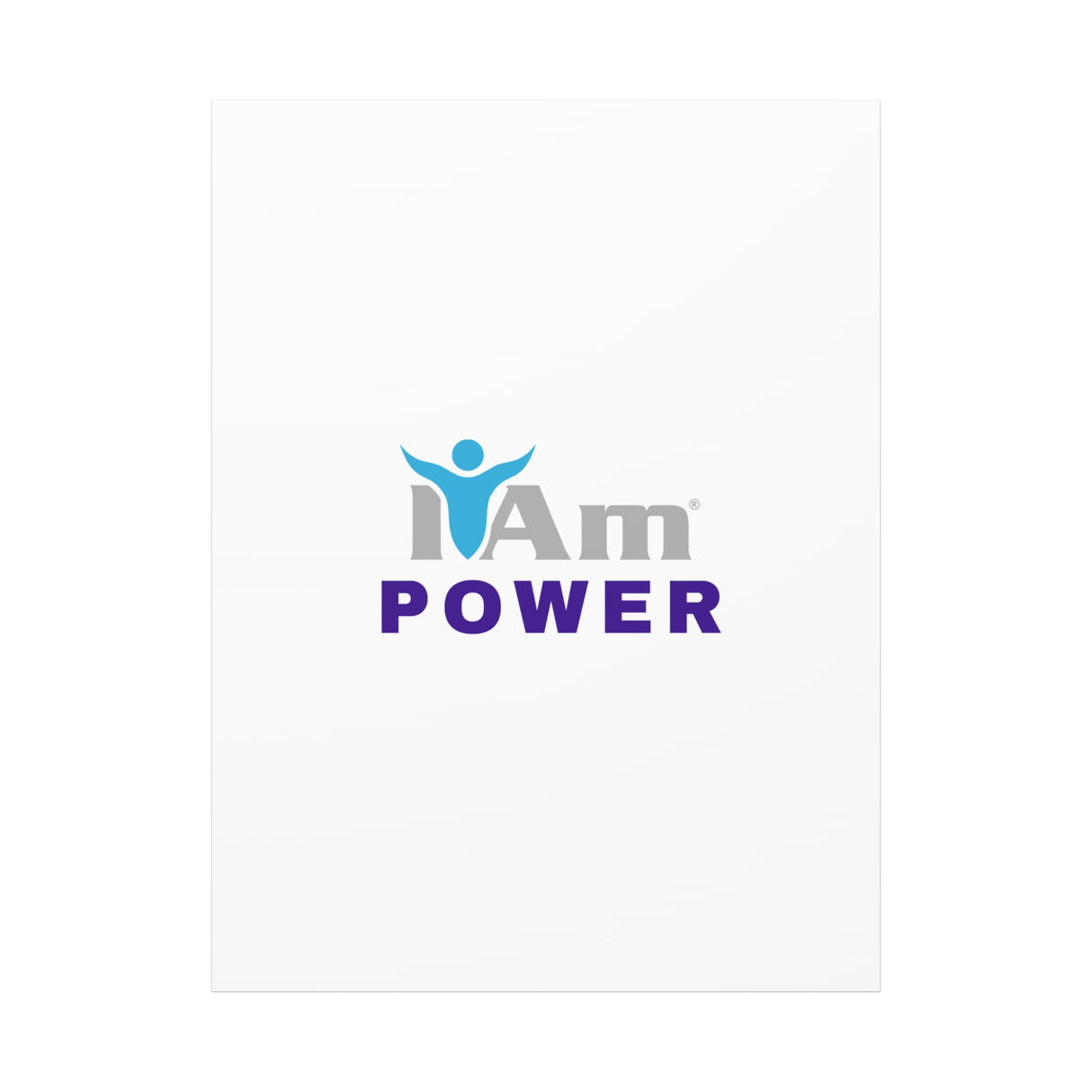 I Am Power Canvas Wall Art - Inspirational Home Decor