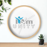 "I Am Unity" Motivational Wall Clock - Modern Home Decor for Mindfulness and Serenity