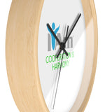 "I Am Cooperation and Harmony" Motivational Wall Clock - Modern Home Decor for Mindfulness and Serenity