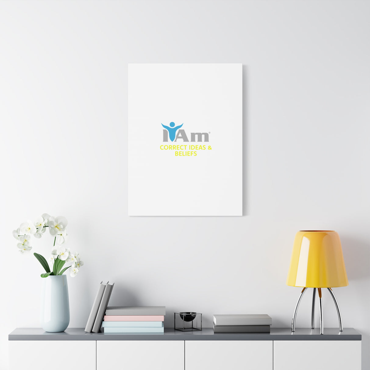 I Am Correct Ideas and Beliefs Canvas Wall Art - Inspirational Home Decor