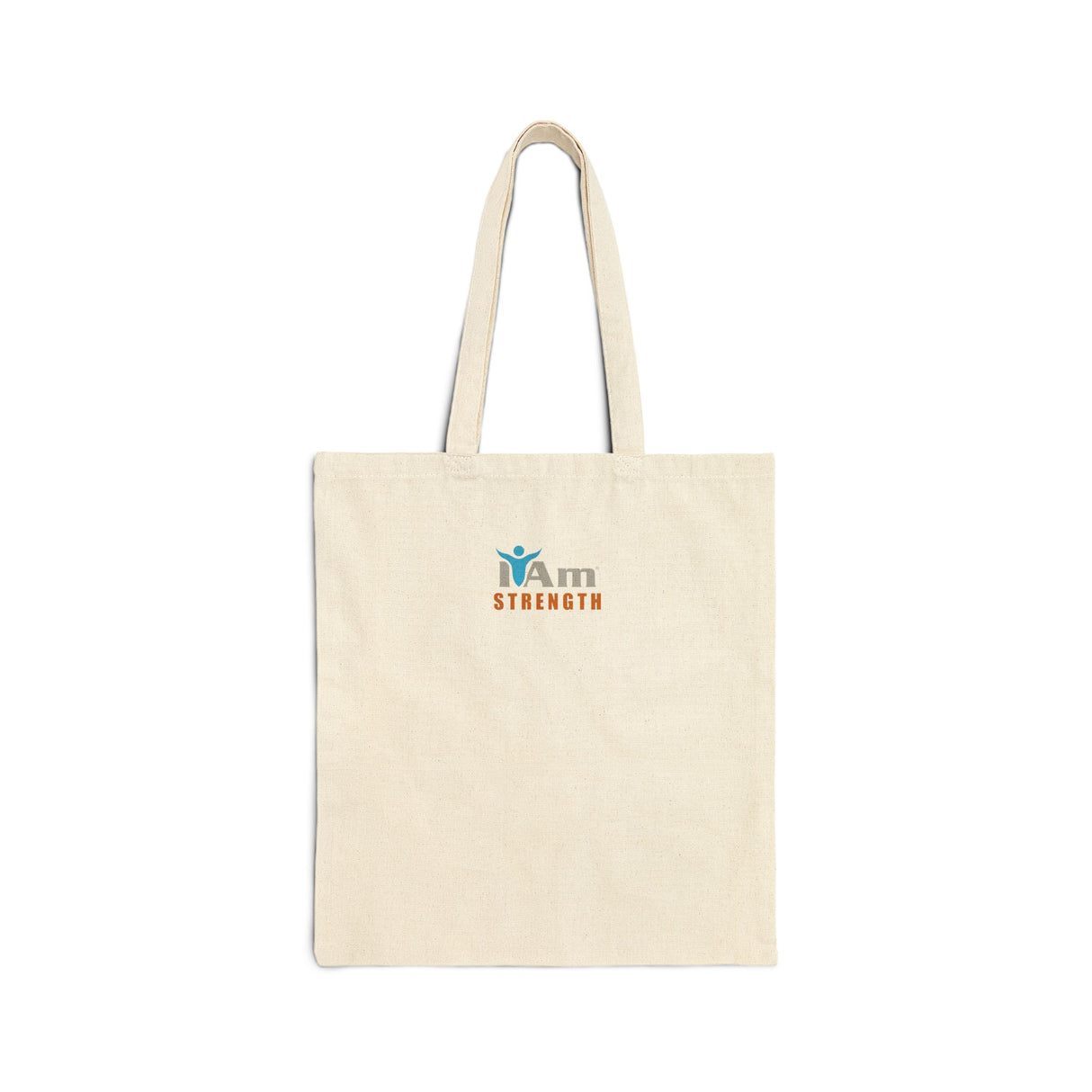 I Am Strength Cotton Canvas Tote Bag - Eco-Friendly Motivational Tote for Everyday Use