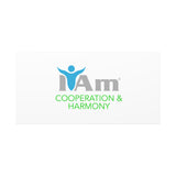 I Am Cooperation and Hamony Canvas Wall Art - Inspirational Home Decor