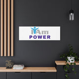 I Am Power Canvas Wall Art - Inspirational Home Decor