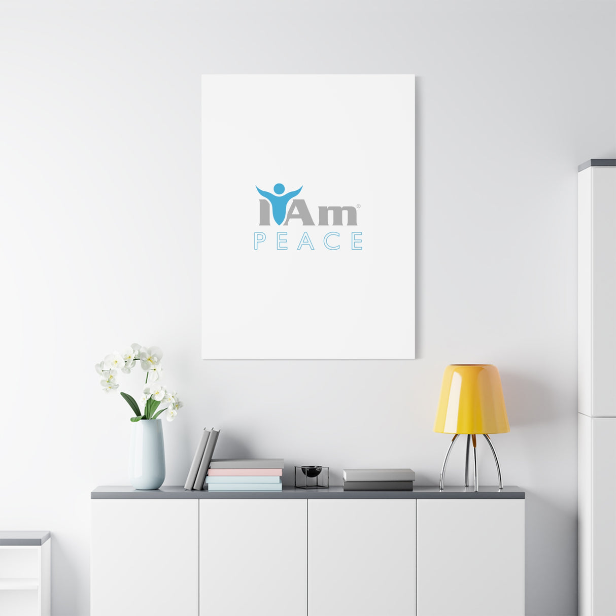 I Am Peace Canvas Wall Art - Inspirational Home Decor