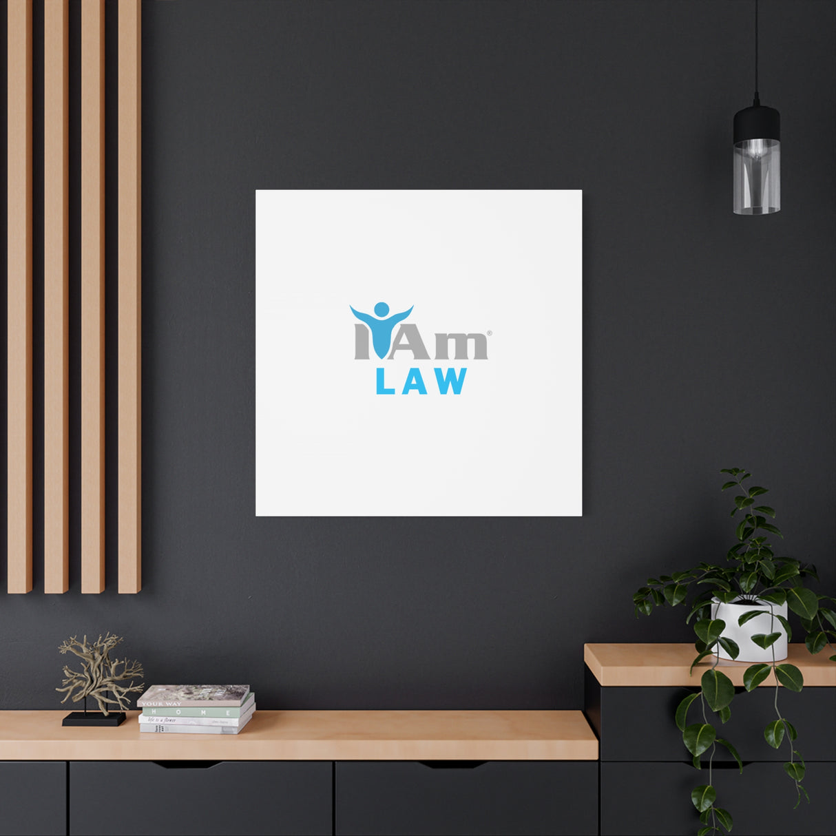 I Am Law Canvas Wall Art - Inspirational Home Decor