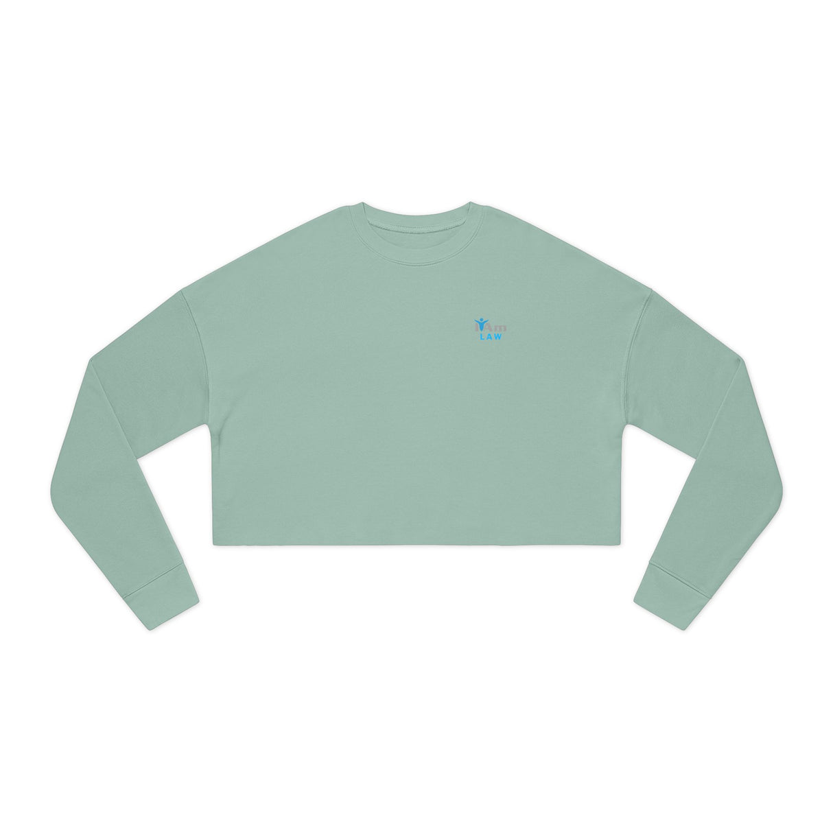 'I Am Law' Stylish Women's Cropped Sweatshirt - Perfect for Casual Looks
