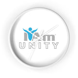 "I Am Unity" Motivational Wall Clock - Modern Home Decor for Mindfulness and Serenity