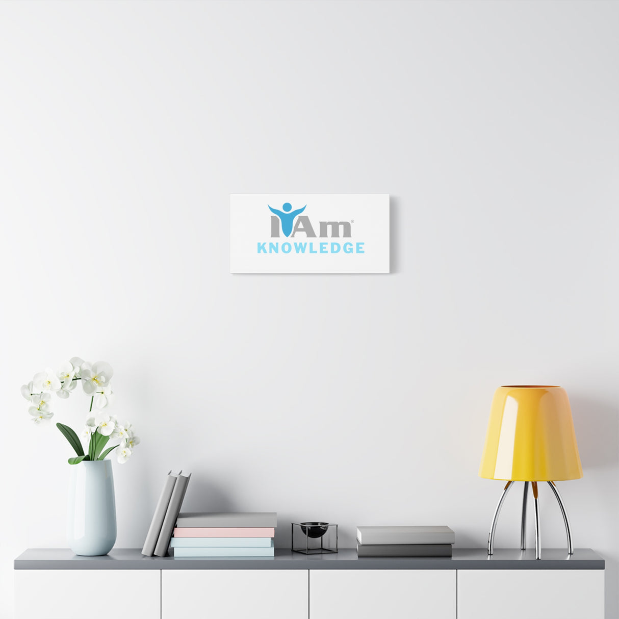 I Am Knowledge Canvas Wall Art - Inspirational Home Decor