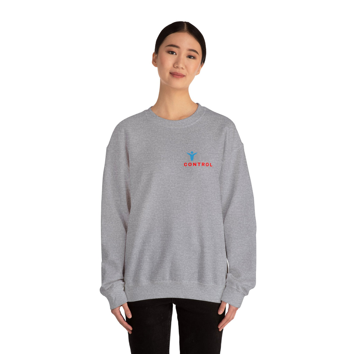 "I Am Control" Affirmation Unisex Crewneck Sweatshirt - I Am Control Inspirational Design