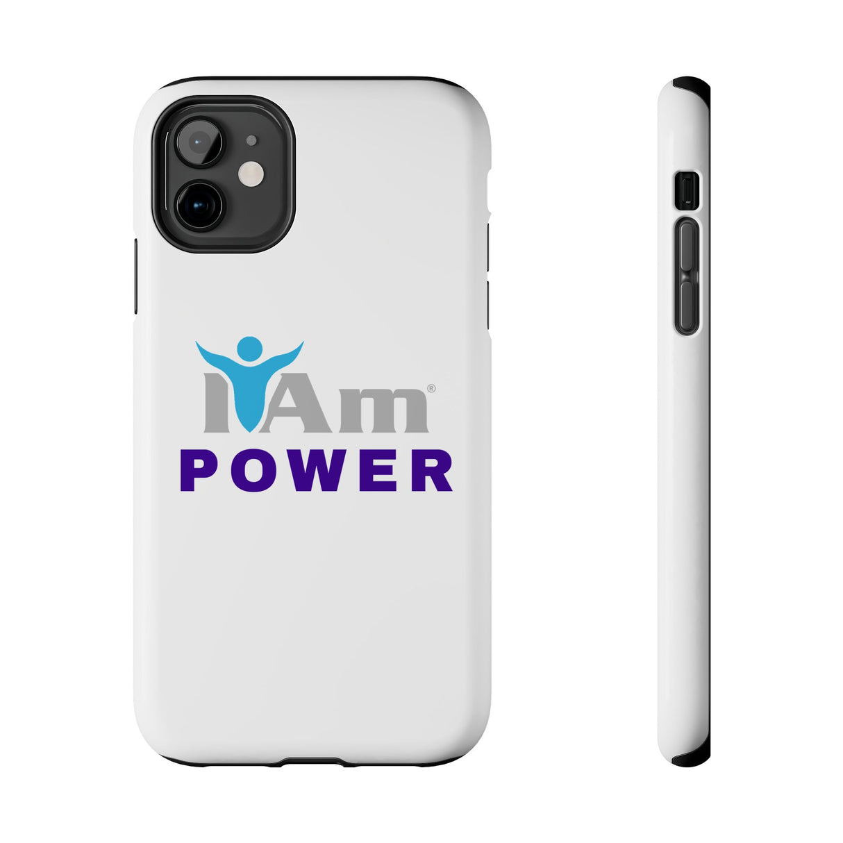 "I Am Power" Affirmation Inspirational Tough Phone Case - I Am POWER Motivational Design