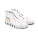 Women's "I Am Strength" Empowering Affirmation High Top Sneakers - I Am Strength Design for Confident Women