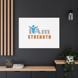 I Am Strength Canvas Wall Art - Inspirational Home Decor