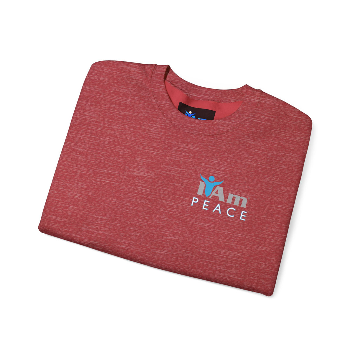 "I Am Peace" Affirmation Unisex Crewneck Sweatshirt - "I Am" Inspirational Design