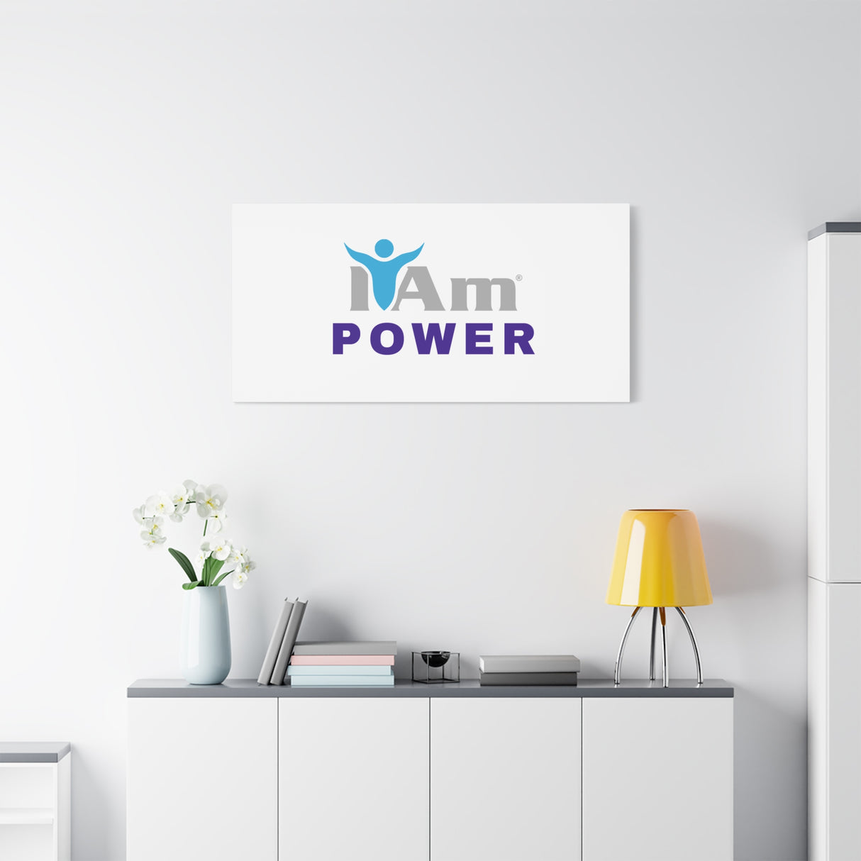 I Am Power Canvas Wall Art - Inspirational Home Decor