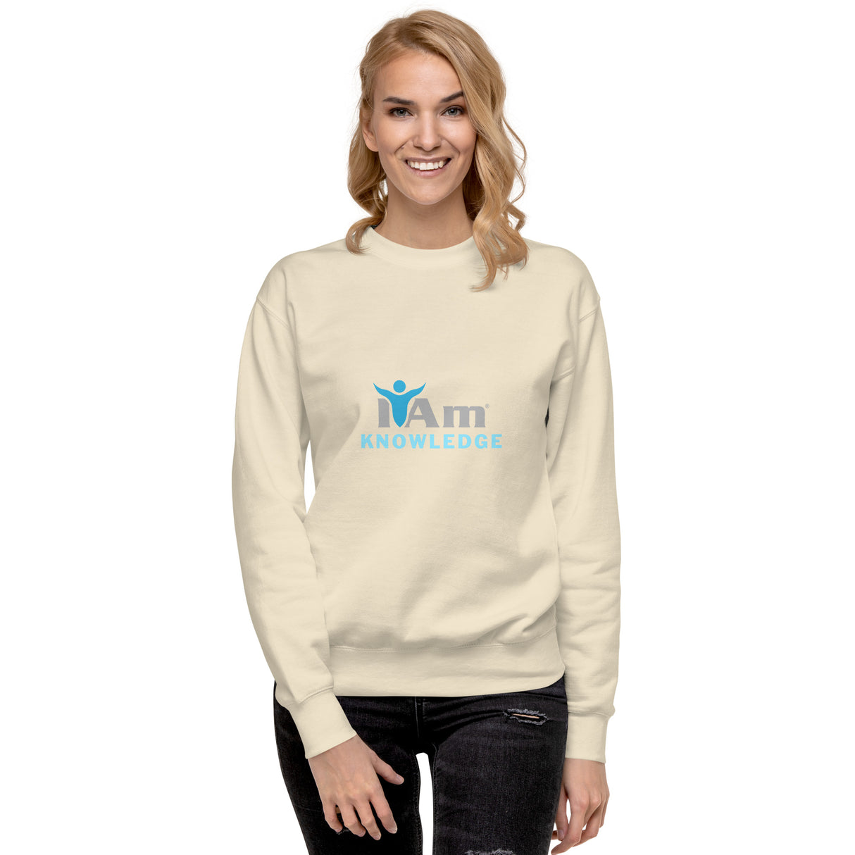 "I Am Knowledge" Self-Empowerment Affirmation Unisex Premium Sweatshirt