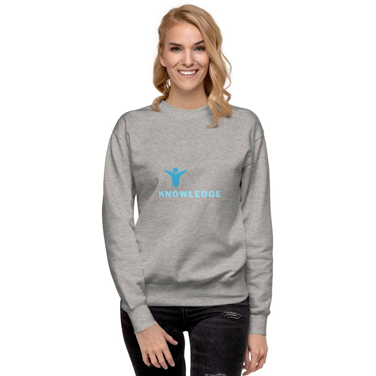 "I Am Knowledge" Self-Empowerment Affirmation Unisex Premium Sweatshirt